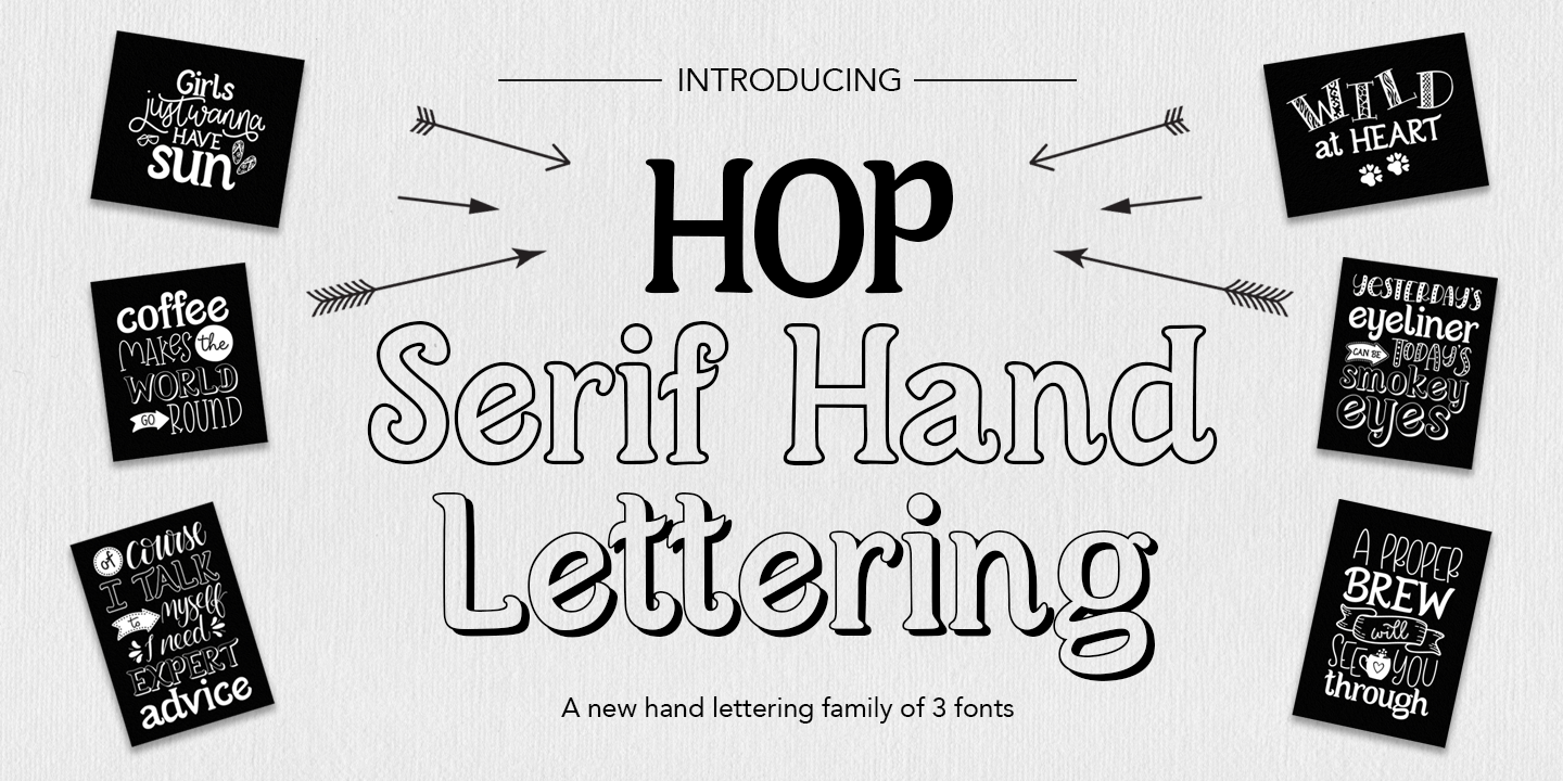 Przykładowa czcionka Hop Serif Hand Lettering #1